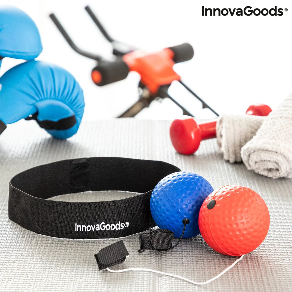 InnovaGoods Fitnessgeräte Trainings- und Reflexball-Set Balxing InnovaGoods