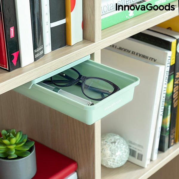 InnovaGoods Heim | Garten > Aufbewahrungsmöglichkeiten Satz selbstklebender Hilfsschubladen für den Schreibtisch Underalk InnovaGoods Packung mit 2 Einheiten