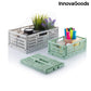 InnovaGoods Heim | Garten > Aufbewahrungsmöglichkeiten Set mit 3 klappbaren und stapelbaren Ordungs-Kisten Boxtor InnovaGoods