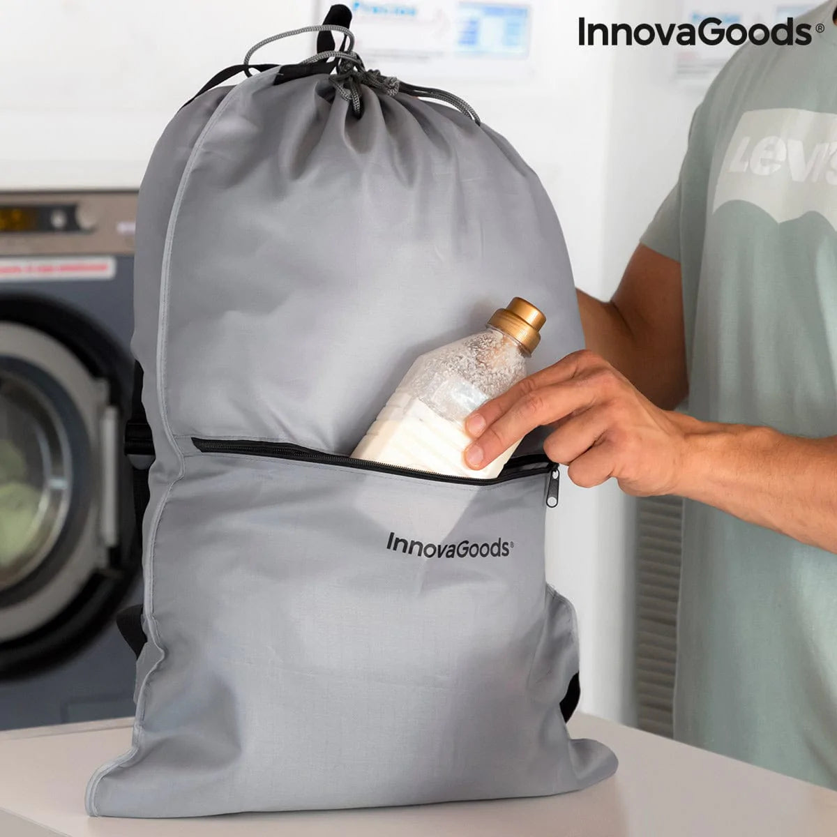 InnovaGoods Heim | Garten > Aufbewahrungsmöglichkeiten Wäsche-Rucksacktasche für die Wäscherei Clepac InnovaGoods