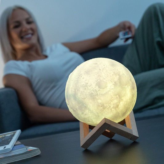 InnovaGoods Heim | Garten > Dekoration und Beleuchtung > LED-Beleuchtung Wiederaufladbare LED Lampe Mond Moondy InnovaGoods