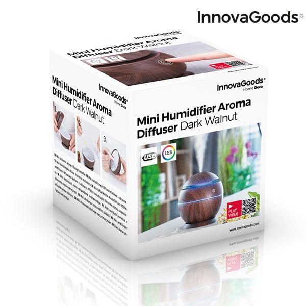InnovaGoods Heim | Garten > Putzen, Saugen und Bügeln > Automatik-Lufterfrischer Mini-Humidor Aroma-Diffusor Dark Walnut InnovaGoods
