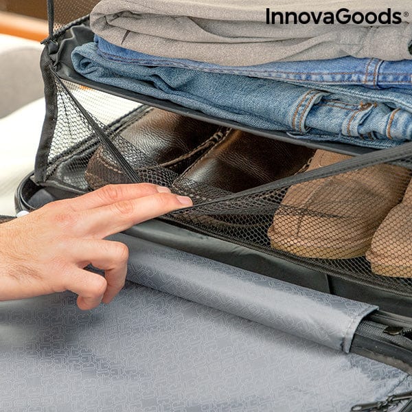 InnovaGoods Koffer und Handgepäck Faltbares, tragbares Organisationsregal für Gepäck Sleekbag InnovaGoods