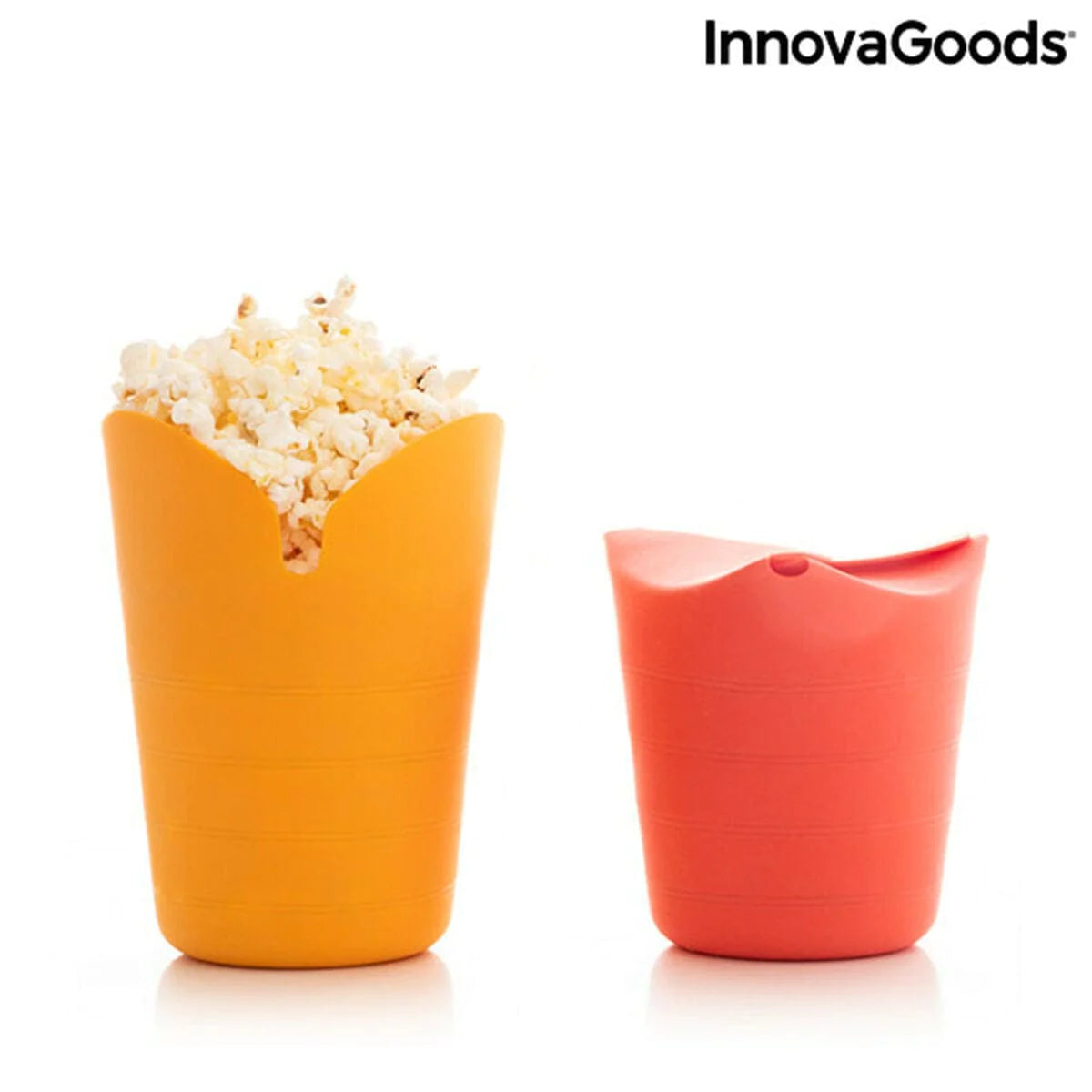 InnovaGoods Küche | Gourmet > Backzubehör > Crêpe-Eisen und Waffeleisen Popcorn-Bereiter, faltbar, Silikon Popbox InnovaGoods (2Er pack)