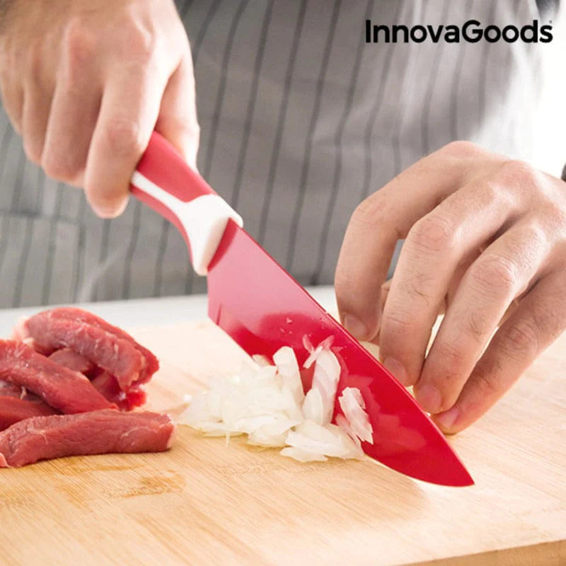 InnovaGoods Küche | Gourmet > Haushalt > Messer und Schleifsteine Keramikmesserset mit Sparschäler Knoolvs InnovaGoods 6 Stücke