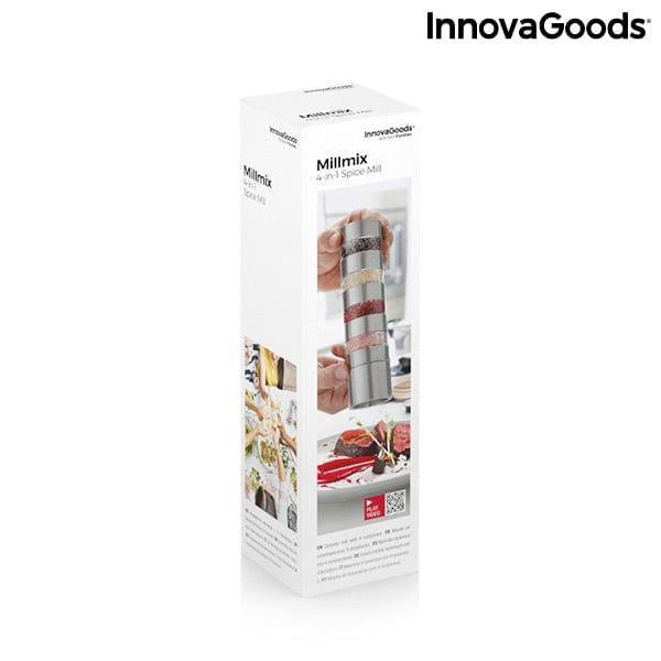 InnovaGoods Küche | Gourmet > Küchenaccessoires und Küchenutensilien > Gewürzstände und Saucieren Gewürzmühle 4 in 1 Millmix InnovaGoods