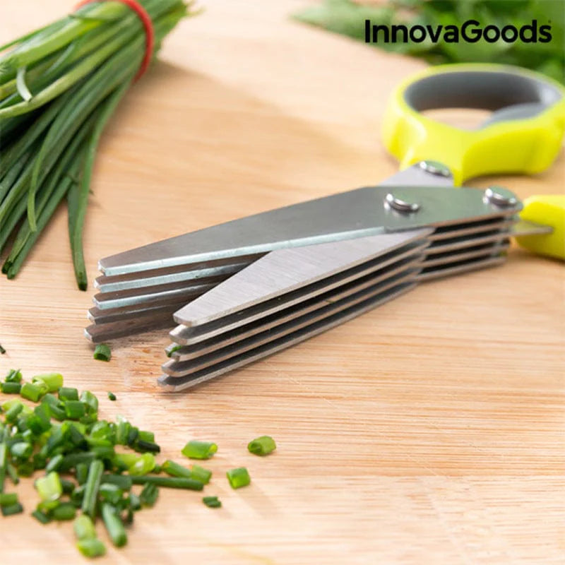 InnovaGoods Küche | Gourmet > Küchenaccessoires und Küchenutensilien > Reiben, Fräsen und Schäler Kräuterschere 5 in 1 Fivessor InnovaGoods