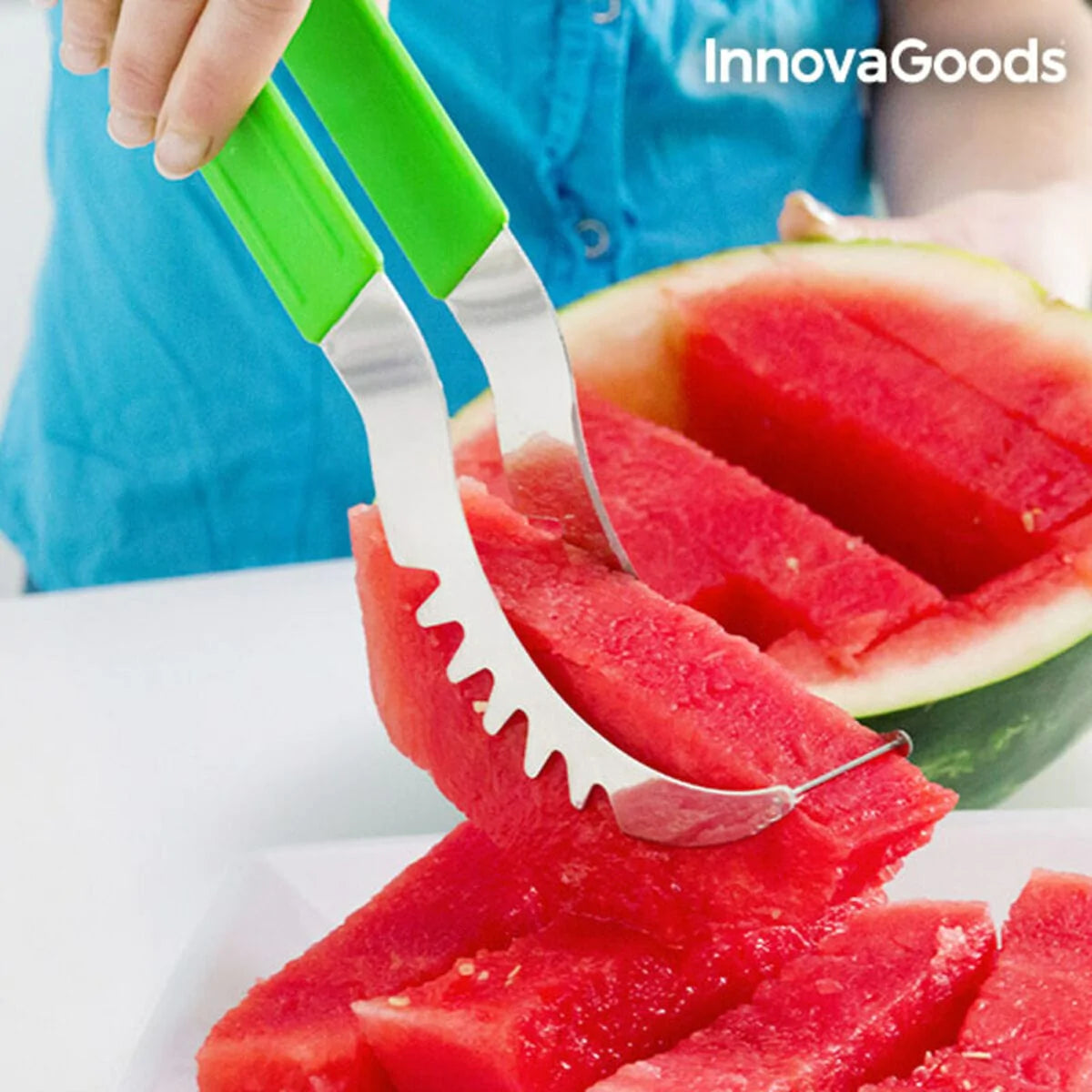 InnovaGoods Küche | Gourmet > Küchenaccessoires und Küchenutensilien > Reiben, Fräsen und Schäler Wassermelonenschneider Wasslon InnovaGoods