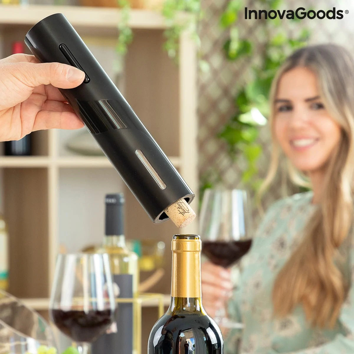 InnovaGoods Küche | Gourmet > Wein Elektrischer Korkenzieher für Weinflaschen Corkbot InnovaGoods