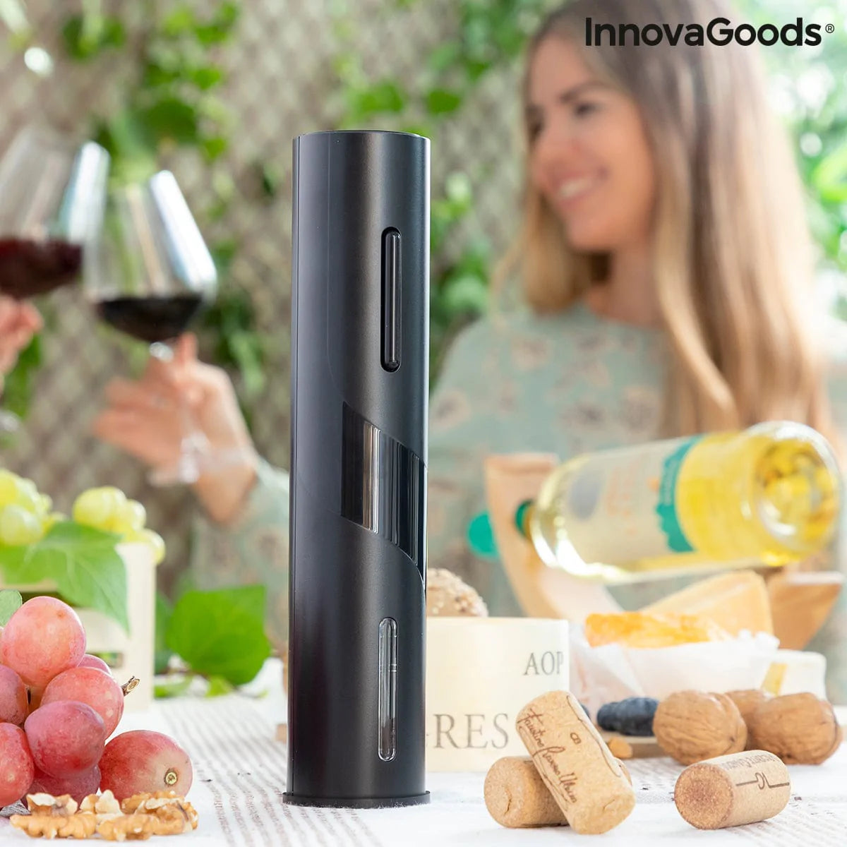 InnovaGoods Küche | Gourmet > Wein Elektrischer Korkenzieher für Weinflaschen Corkbot InnovaGoods