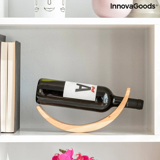 InnovaGoods Küche | Gourmet > Wein Pendelnder Weinflaschenhalter aus Holz Woolance InnovaGoods
