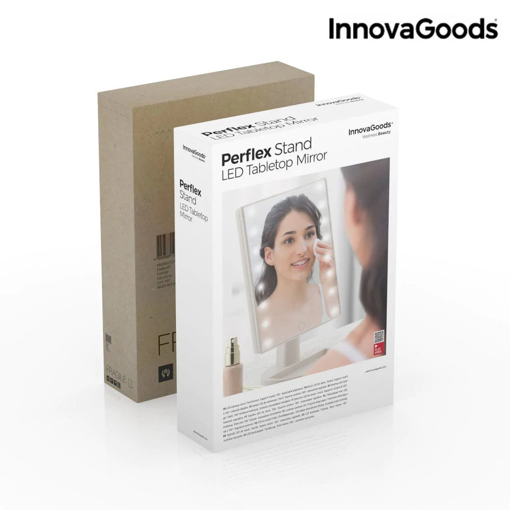 InnovaGoods Parfum | Kosmetik > Kosmetik > Zubehör und Organizer LED Tischspiegel Perflex InnovaGoods