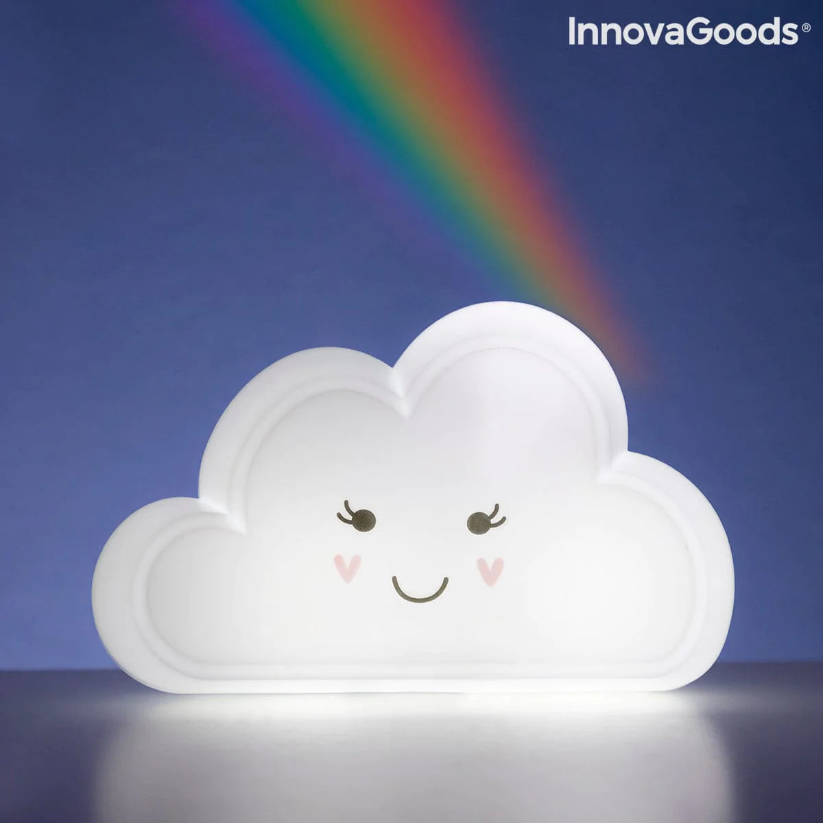 InnovaGoods Spielzeug | Kostüme > Babys und Kinder > Schlafenszeit Lampe mit Regenbogenprojektor und Aufklebern Claibow InnovaGoods