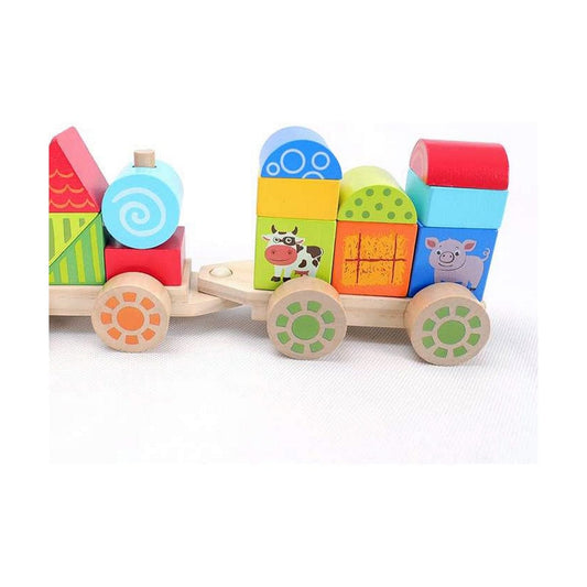 Moltó Spielzeug | Kostüme > Spielzeug und Spiele > Baby-Spielzeug Baby-Spielzeug Moltó Happy Train 23 Stücke Holz
