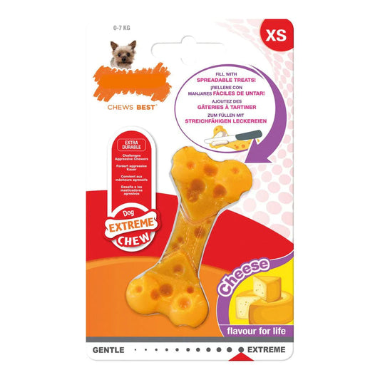 Nylabone Heim | Garten > Haustier > Spielzeug Beißring für Hunde Nylabone Dura Chew Käse Nylon Größe XS