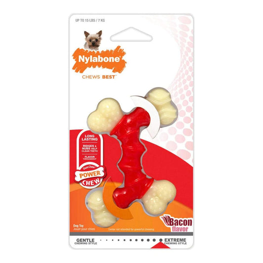Nylabone Heim | Garten > Haustier > Spielzeug Beißring für Hunde Nylabone Extreme Chew Double Bacon Größe M Nylon Thermoplastischer Kunststoff