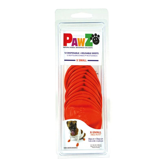 Pawz Heim | Garten > Haustier Stiefel Pawz Hund 12 Stück Orange Größe XS