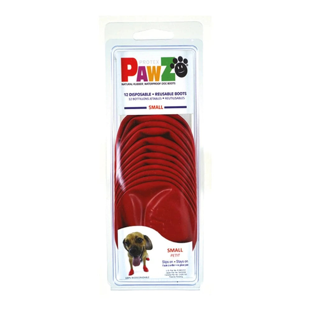 Pawz Heim | Garten > Haustier Stiefel Pawz Hund 12 Stück Rot Größe S