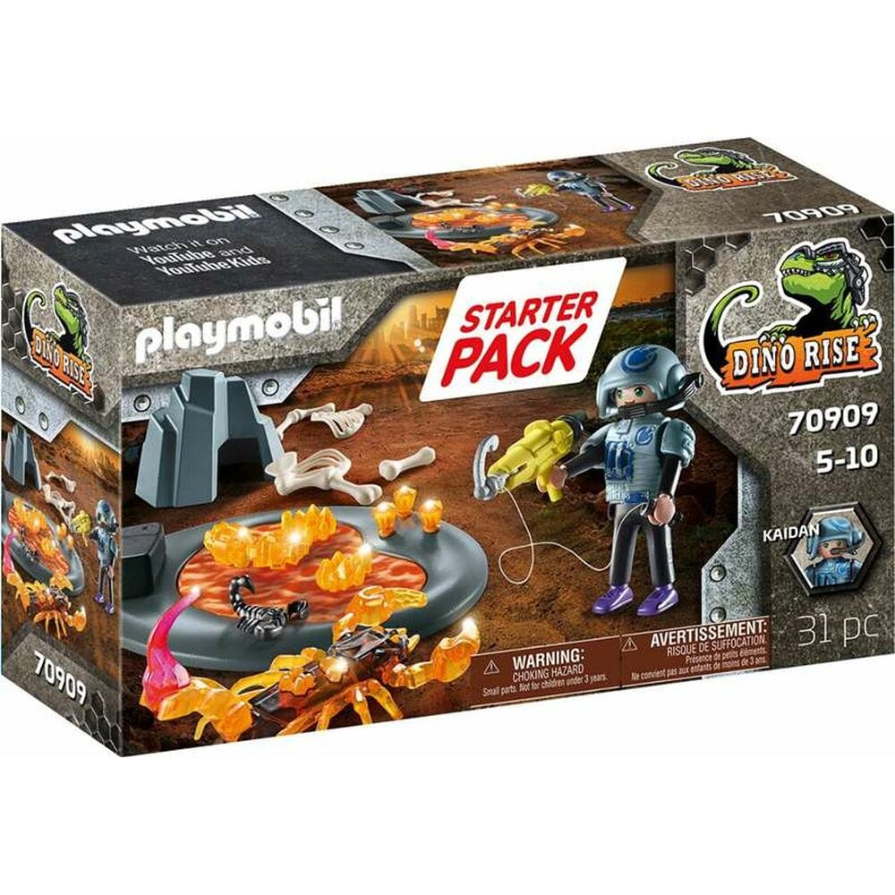 Playmobil Spielzeug | Kostüme > Spielzeug und Spiele > Action-Figuren Playset Playmobil Dino Rise Starter Pack Fighting the Fire Scorpion 70909