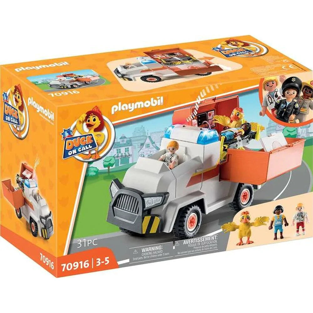 Playmobil Spielzeug | Kostüme > Spielzeug und Spiele > Action-Figuren Playset Playmobil Duck on Call Emergency Vehicle Ambulance