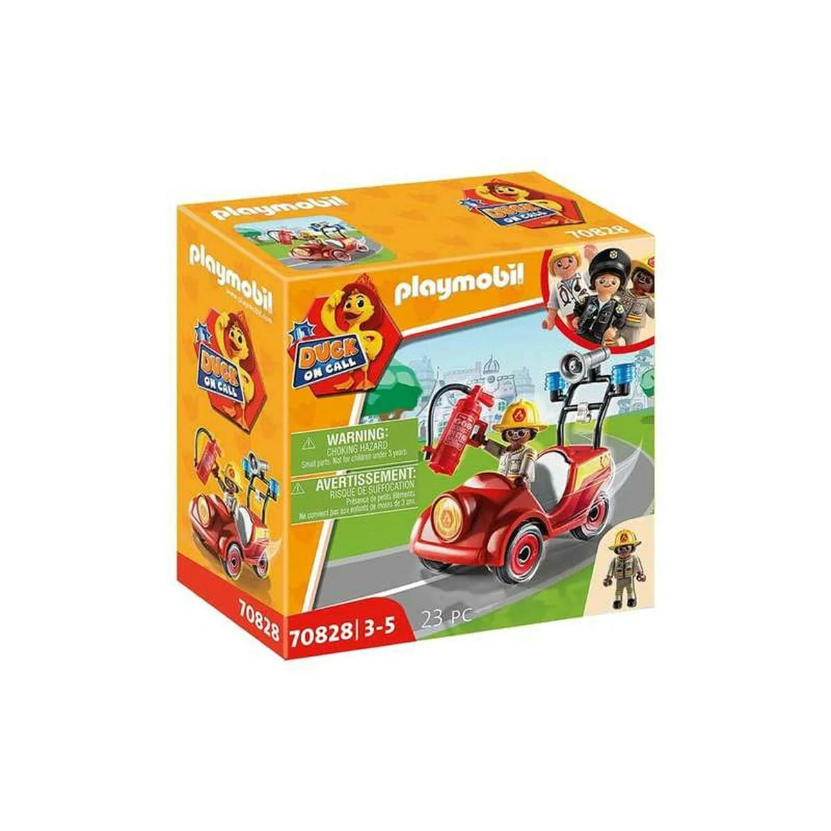 Playmobil Spielzeug | Kostüme > Spielzeug und Spiele > Weiteres spielzeug Playset Playmobil Duck on Call 70828 Auto Feuerwehrmann Mini (23 pcs)