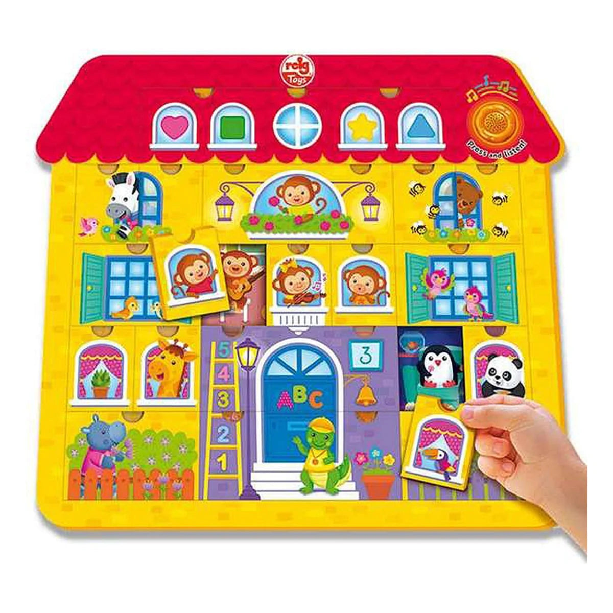 Reig Spielzeug | Kostüme > Spielzeug und Spiele > Lernspiele Puzzle Reig Constructor House Musikalisch 21 Stücke (17 x 37 x 41,5 cm)