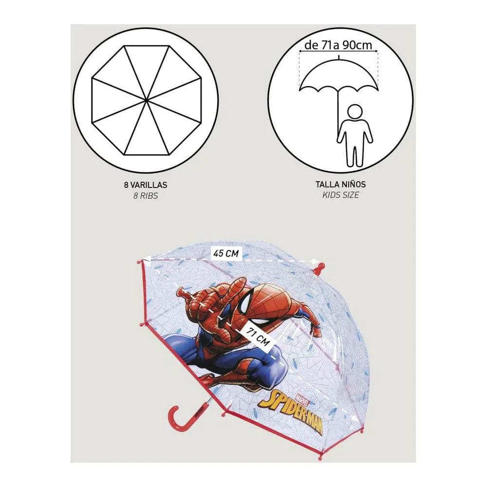 Spiderman Spielzeug | Kostüme > Babys und Kinder > Regenschirme und Mützen für Kinder Regenschirm Spiderman Blau