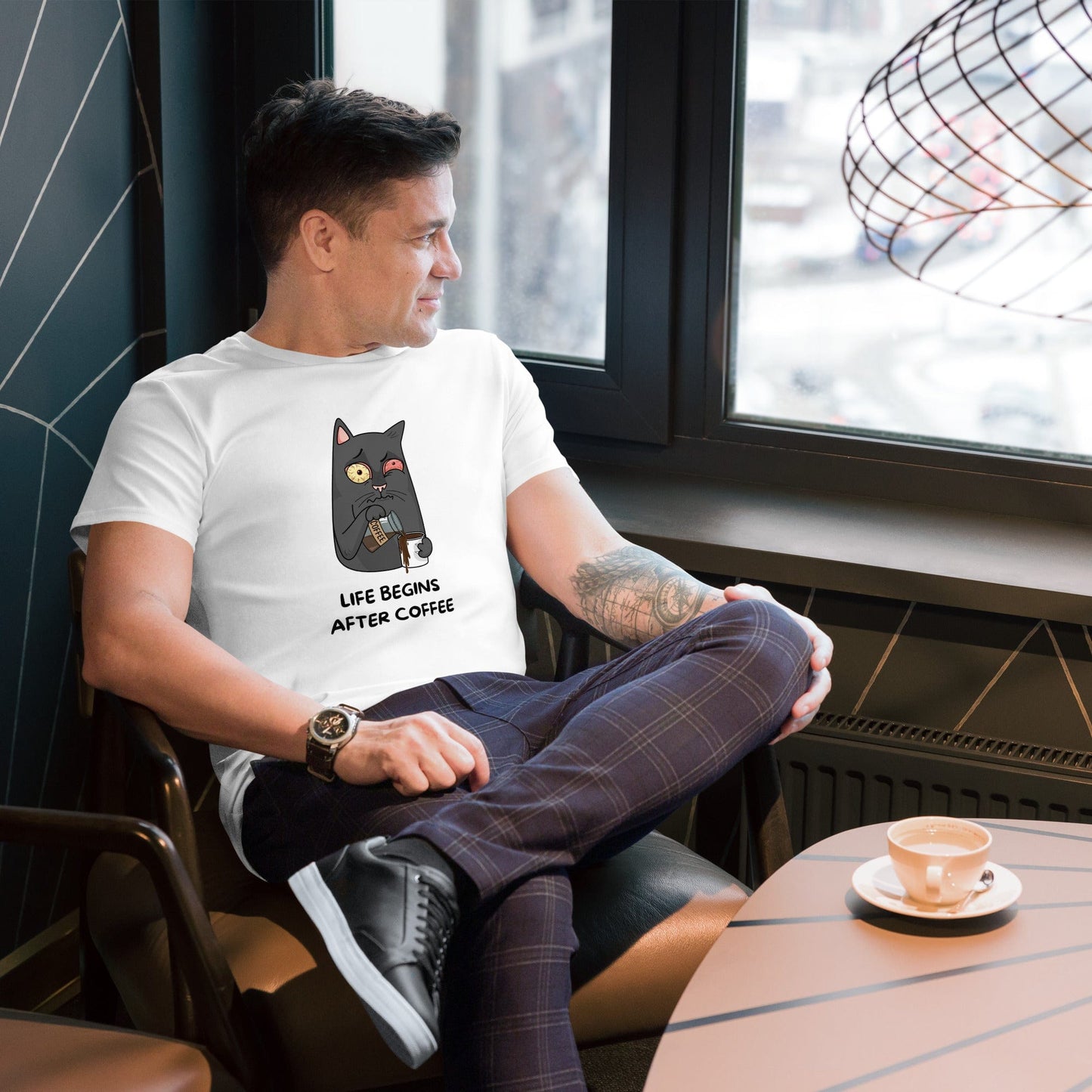 Trendsgetter XS Herren-T-Shirt aus Premium-Baumwolle
